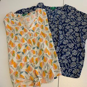 DIP linen blend tops - set of 2